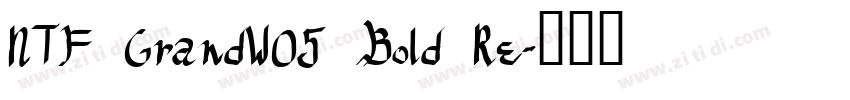 NTF GrandW05 Bold Re字体转换